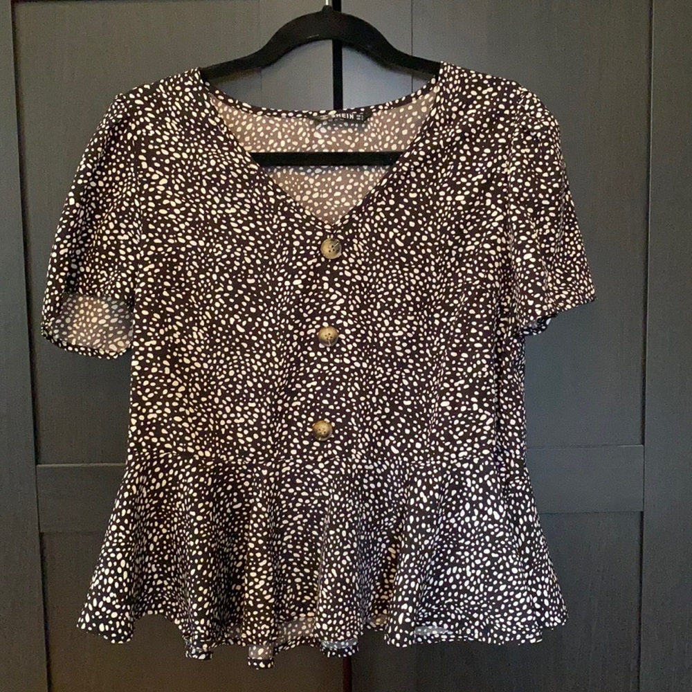 SHEIN Peplum Blouse